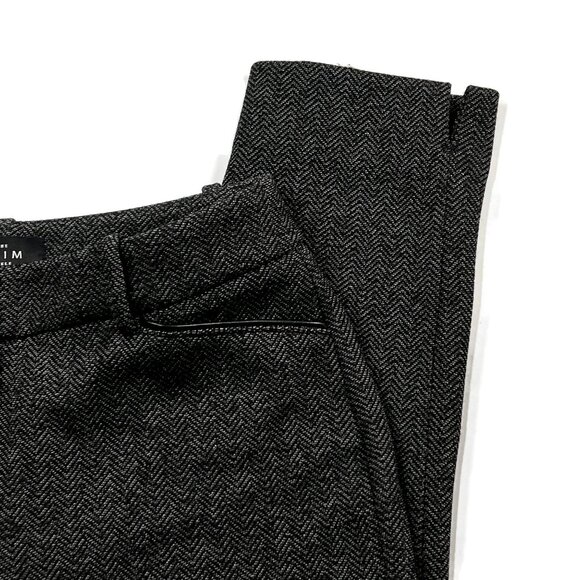 White House Black Market WHBM The Ankle Slim Pants Trousers Sz 00 Houndstooth - Picture 3 of 8